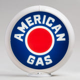 American Gas 13.5" Gas Pump Globe with White Plastic Body