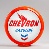 Chevron 13.5" Gas Pump Globe with Orange Plastic Body