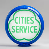 Cities Service 13.5" Gas Pump Globe with Light Blue Plastic Body