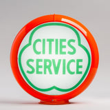 Cities Service 13.5" Gas Pump Globe with Orange Plastic Body