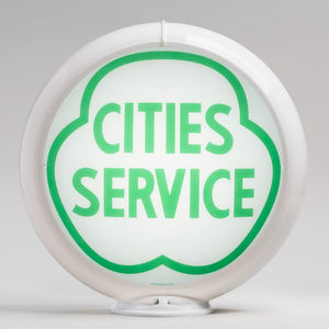 Cities Service 13.5" Gas Pump Globe with White Plastic Body