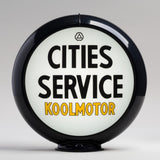 Cities Service Koolmotor 13.5" Gas Pump Globe with Black Plastic Body