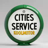 Cities Service Koolmotor 13.5" Gas Pump Globe with Green Plastic Body