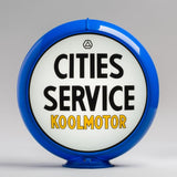 Cities Service Koolmotor 13.5" Gas Pump Globe with Light Blue Plastic Body