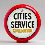 Cities Service Koolmotor 13.5" Gas Pump Globe with Red Plastic Body