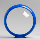 Clear 13.5" Gas Pump Globe with Light Blue Plastic Body