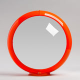 Clear 13.5" Gas Pump Globe with Orange Plastic Body