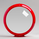 Clear 13.5" Gas Pump Globe with Red Plastic Body