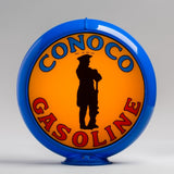 Conoco Minuteman 13.5" Gas Pump Globe with Light Blue Plastic Body