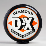 DX 13.5" Gas Pump Globe with Black Plastic Body