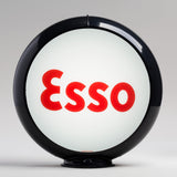 Esso Block 13.5" Gas Pump Globe with Black Plastic Body