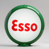 Esso Block 13.5" Gas Pump Globe with Green Plastic Body