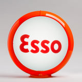 Esso Block 13.5" Gas Pump Globe with Orange Plastic Body
