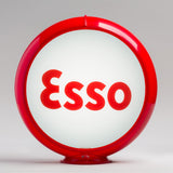 Esso Block 13.5" Gas Pump Globe with Red Plastic Body