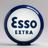 Esso Extra 13.5" Gas Pump Globe with Dark Blue Plastic Body