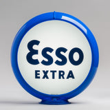 Esso Extra 13.5" Gas Pump Globe with Light Blue Plastic Body