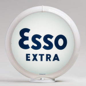 Esso Extra 13.5" Gas Pump Globe with White Plastic Body
