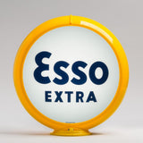 Esso Extra 13.5" Gas Pump Globe with Yellow Plastic Body