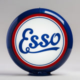 Esso Script 13.5" Gas Pump Globe with Dark Blue Plastic Body