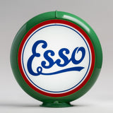 Esso Script 13.5" Gas Pump Globe with Green Plastic Body