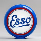 Esso Script 13.5" Gas Pump Globe with Light Blue Plastic Body