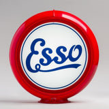 Esso Script 13.5" Gas Pump Globe with Red Plastic Body