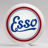 Esso Script 13.5" Gas Pump Globe with White Plastic Body