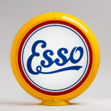 Esso Script 13.5" Gas Pump Globe with Yellow Plastic Body