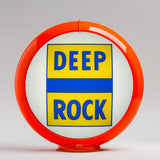Deep Rock 13.5" Gas Pump Globe with Orange Plastic Body