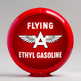 Flying A Ethyl 13.5" Gas Pump Globe with Red Plastic Body