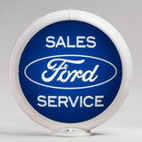 Ford Sales 13.5" Gas Pump Globe with White Plastic Body