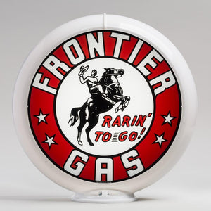 Frontier Gas 13.5" Gas Pump Globe with White Plastic Body