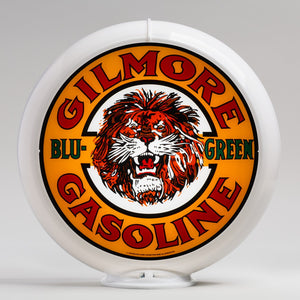 Gilmore Blu-Green 13.5" Gas Pump Globe with White Plastic Body