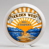 Golden West Oil 13.5" Gas Pump Globe with White Plastic Body