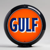 Gulf 13.5" Gas Pump Globe with Black Plastic Body