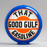 That Good Gulf 13.5" Gas Pump Globe with Light Blue Plastic Body