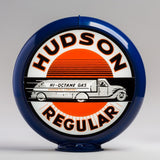 Hudson 13.5" Gas Pump Globe with Dark Blue Plastic Body