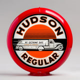 Hudson 13.5" Gas Pump Globe with Red Plastic Body