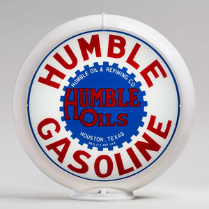 Humble 13.5" Gas Pump Globe with White Plastic Body