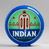 Indian (Deco) 13.5" Gas Pump Globe with Light Blue Plastic Body