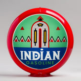 Indian (Deco) 13.5" Gas Pump Globe with Red Plastic Body