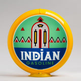 Indian (Deco) 13.5" Gas Pump Globe with Yellow Plastic Body