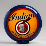 Indian Motorcycle 13.5" Gas Pump Globe with Dark Blue Plastic Body