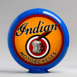 Indian Motorcycle 13.5" Gas Pump Globe with Light Blue Plastic Body