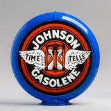 Johnson 13.5" Gas Pump Globe with Light Blue Plastic Body