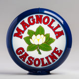 Magnolia 13.5" Gas Pump Globe with Dark Blue Plastic Body