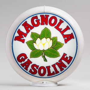 Magnolia 13.5" Gas Pump Globe with White Plastic Body