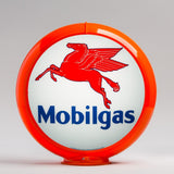 Mobilgas 13.5" Gas Pump Globe with Orange Plastic Body