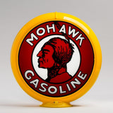 Mohawk Gasoline 13.5" Gas Pump Globe with Yellow Plastic Body
