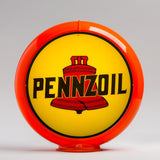 Pennzoil 13.5" Gas Pump Globe with Orange Plastic Body